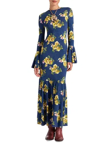 La DoubleJ Women's Alba Dress - Riptide Midnight Blue - Size XS | Thumbnail 3 La DoubleJ Women's Alba Dress - Riptide Midnight Blue - Size XS | Thumbnail 3