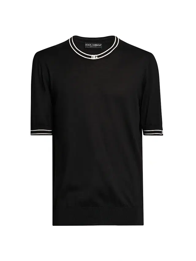 Men's Nero Logo Silk T-Shirt - Nero