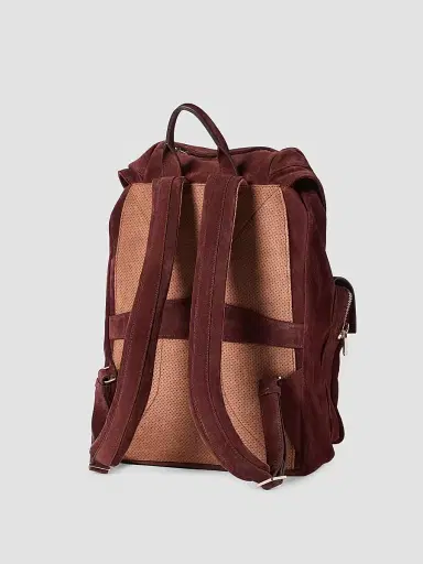 Brunello Cucinelli Men's Suede Leisure Backpack | Thumbnail 3 Brunello Cucinelli Men's Suede Leisure Backpack | Thumbnail 3