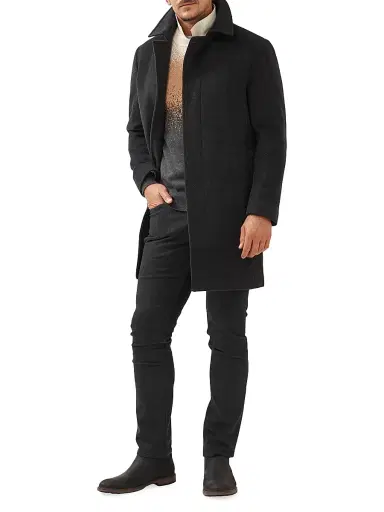 Rodd & Gunn Men's Archers Wool & Cashmere-Blend Coat - Granite - Size XS | Thumbnail 2 Rodd & Gunn Men's Archers Wool & Cashmere-Blend Coat - Granite - Size XS | Thumbnail 2