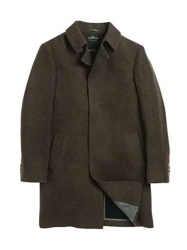 Rodd & Gunn Men's Murchison Wool Peacoat - Olive - Size Small | Thumbnail 1