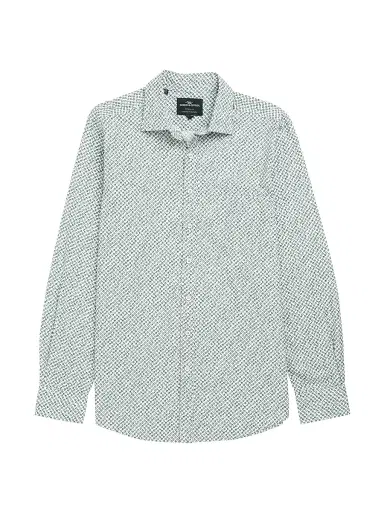 Rodd & Gunn Men's Underwood Geometric Cotton Slim-Fit Shirt - Autumn - Size XL | Thumbnail 1 Rodd & Gunn Men's Underwood Geometric Cotton Slim-Fit Shirt - Autumn - Size XL | Thumbnail 1
