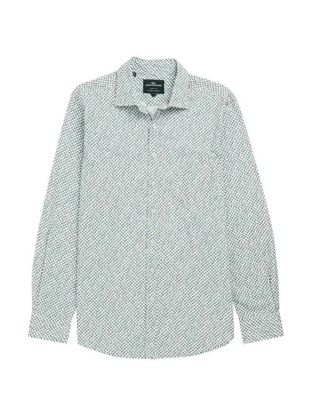 Men's Underwood Geometric Cotton Slim-Fit Shirt - Autumn - Size XL