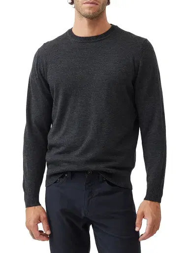 Rodd & Gunn Men's Ferndale Wool Crewneck Sweater - Charcoal Marle - Size XXL | Thumbnail 3 Rodd & Gunn Men's Ferndale Wool Crewneck Sweater - Charcoal Marle - Size XXL | Thumbnail 3