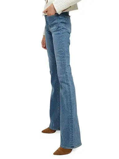 Veronica Beard Women's Beverly Skinny Flare Patch Pocket Jeans - Sierra | Thumbnail 4