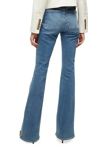 Veronica Beard Women's Beverly Skinny Flare Patch Pocket Jeans - Sierra | Thumbnail 5