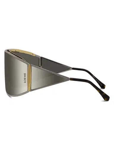 Loewe Women's Signature Mirrored Wrap Sunglasses | Thumbnail 3