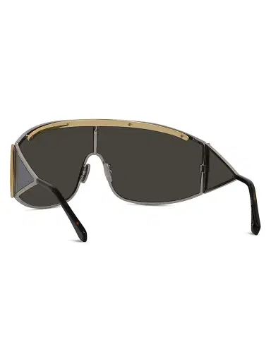 Loewe Women's Signature Mirrored Wrap Sunglasses | Thumbnail 4