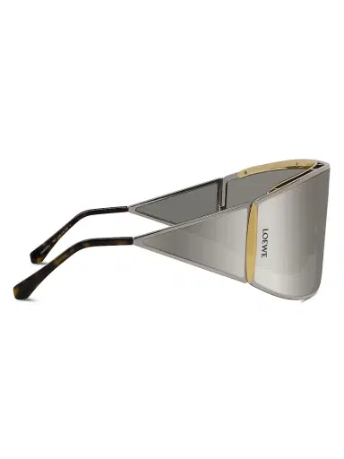 Loewe Women's Signature Mirrored Wrap Sunglasses | Thumbnail 7