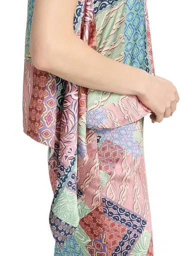 Misa Los Angeles Women's Jana Patchwork-Print Top - Oasis Patchwork - Size XL | Thumbnail 6 Misa Los Angeles Women's Jana Patchwork-Print Top - Oasis Patchwork - Size XL | Thumbnail 6