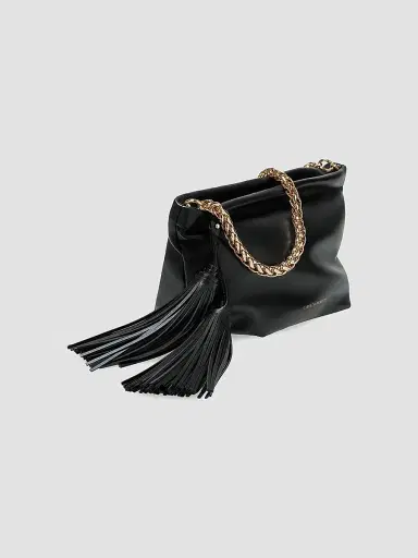 Carolina Herrera Women's Pia  Leather Clutch - Black | Thumbnail 2