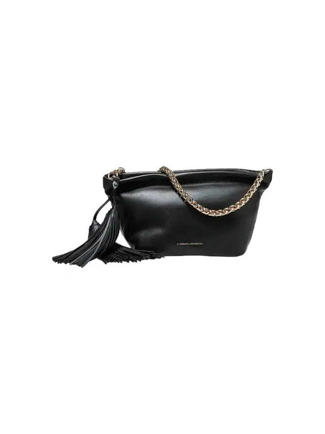 Women's Pia  Leather Clutch - Black
