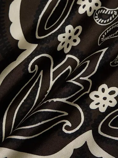 Nili Lotan Women's Frances Silk Bandana Shorts - Brown Ivory Bandana Print - Size XL | Thumbnail 7 Nili Lotan Women's Frances Silk Bandana Shorts - Brown Ivory Bandana Print - Size XL | Thumbnail 7