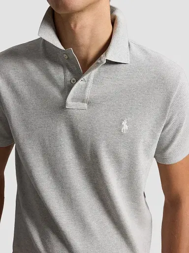 Polo Ralph Lauren Men's The Iconic Mesh Polo Shirt - Spring Heather - Size XXL | Thumbnail 5 Polo Ralph Lauren Men's The Iconic Mesh Polo Shirt - Spring Heather - Size XXL | Thumbnail 5