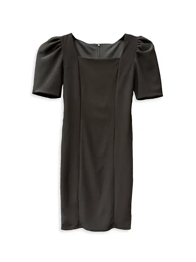 Un Deux Trois Girl's Puff-Sleeve Stretch Dress - Black