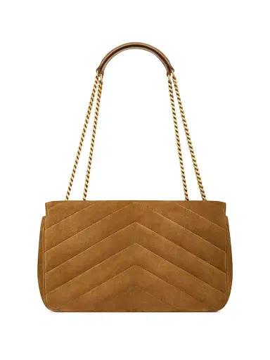 Saint Laurent Women's Loulou Medium in Matelassé Suede Shoulder Bag | Thumbnail 7 Saint Laurent Women's Loulou Medium in Matelassé Suede Shoulder Bag | Thumbnail 7