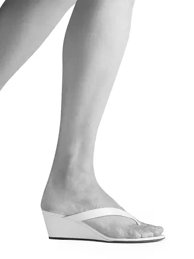 NEOUS Women's Tercus 50MM Patent Leather Wedge Sandals - Cream - Size 11 | Thumbnail 4 NEOUS Women's Tercus 50MM Patent Leather Wedge Sandals - Cream - Size 11 | Thumbnail 4