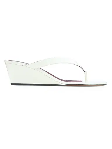 NEOUS Women's Tercus 50MM Patent Leather Wedge Sandals - Cream - Size 11 | Thumbnail 1 NEOUS Women's Tercus 50MM Patent Leather Wedge Sandals - Cream - Size 11 | Thumbnail 1
