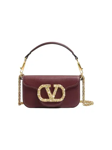 Valentino Garavani Women's Loco Shoulder Bag - Rosewood | Thumbnail 1