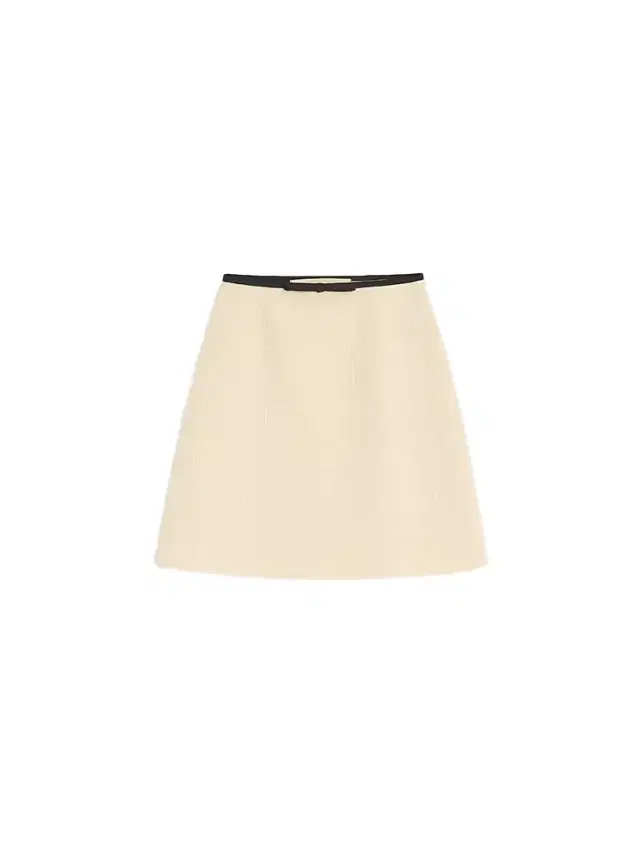 Valentino Garavani Women's Plain Wool Tweed Skirt - Almond