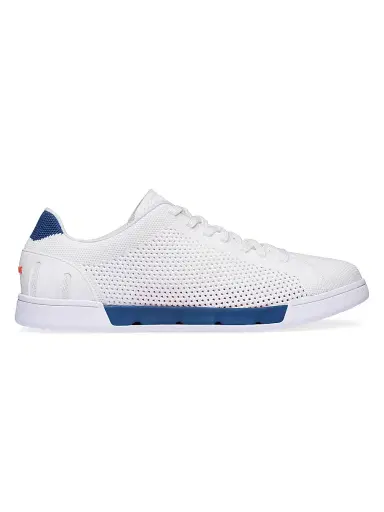 SWIMS Men's Breeze Tennis Knit Low-Top Sneakers - White Ensign Blue - Size 15 | Thumbnail 1 SWIMS Men's Breeze Tennis Knit Low-Top Sneakers - White Ensign Blue - Size 15 | Thumbnail 1