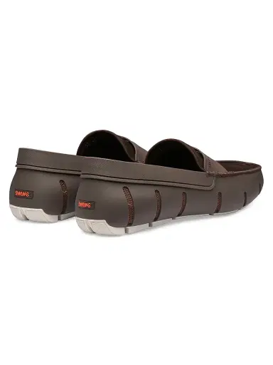 SWIMS Men's Mesh & Rubber Penny Loafers - Espresso Mist - Size 13 | Thumbnail 3