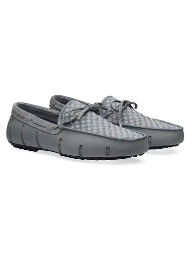 SWIMS Men's Woven Driving Loafers - Grey - Size 15 | Thumbnail 2 SWIMS Men's Woven Driving Loafers - Grey - Size 15 | Thumbnail 2