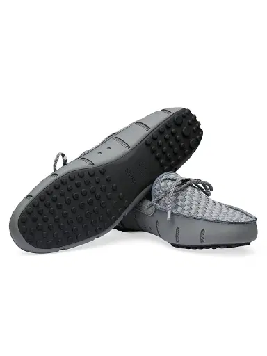 SWIMS Men's Woven Driving Loafers - Grey - Size 15 | Thumbnail 4 SWIMS Men's Woven Driving Loafers - Grey - Size 15 | Thumbnail 4