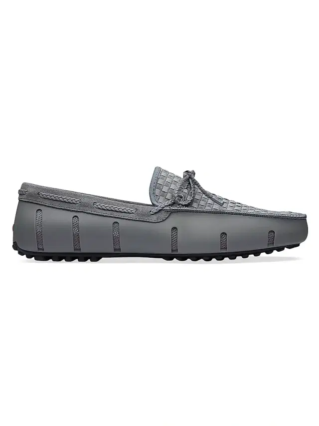 Men's Woven Driving Loafers - Grey