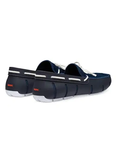 SWIMS Men's Braided Lace Loafers - Navy White - Size 15 | Thumbnail 3 SWIMS Men's Braided Lace Loafers - Navy White - Size 15 | Thumbnail 3