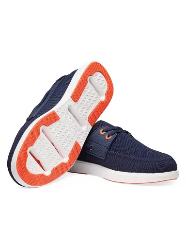 SWIMS Men's Breeze Boat Shoes - Navy White Orange - Size 15 | Thumbnail 4 SWIMS Men's Breeze Boat Shoes - Navy White Orange - Size 15 | Thumbnail 4