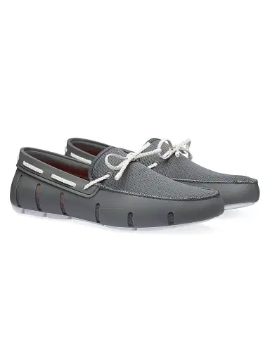 SWIMS Men's Braided Lace Loafers - Basalt Grey - Size 15 | Thumbnail 2