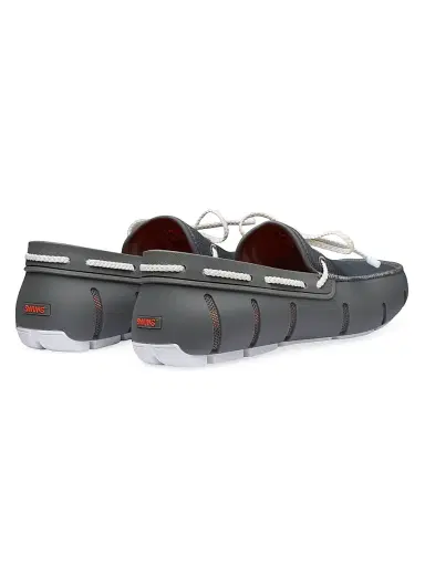 SWIMS Men's Braided Lace Loafers - Basalt Grey - Size 15 | Thumbnail 3