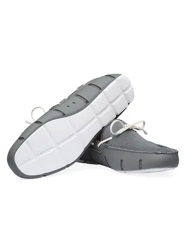 SWIMS Men's Braided Lace Loafers - Basalt Grey - Size 15 | Thumbnail 4