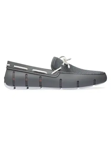 SWIMS Men's Braided Lace Loafers - Basalt Grey - Size 15 | Thumbnail 1