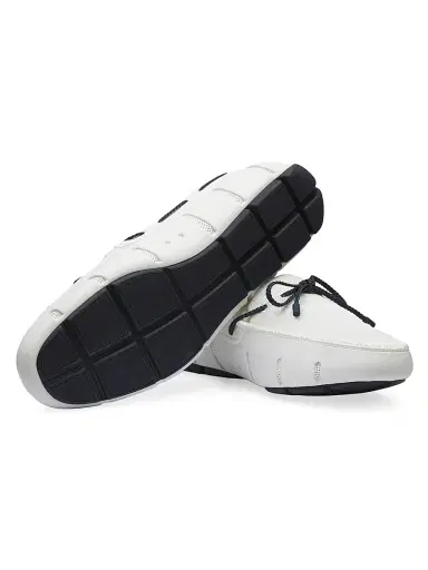 SWIMS Men's Braided Lace Loafers | Thumbnail 4