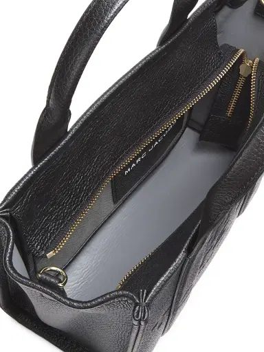 Marc Jacobs Women's The Leather Small Tote Bag - Black | Thumbnail 4