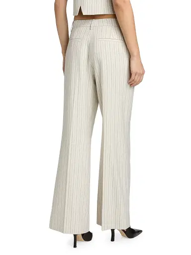 Elie Tahari Women's The Liliana Pinstriped Straight-Leg Pants | Thumbnail 5