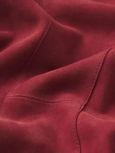Frame Women's The Suede Button-Front Shirt - Garnet - Size Large | Thumbnail 4 Frame Women's The Suede Button-Front Shirt - Garnet - Size Large | Thumbnail 4