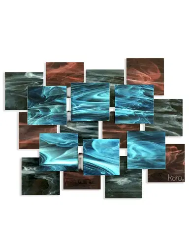 Karo Studios Electric Sunset Glass Wall Sculpture | Thumbnail 1 Karo Studios Electric Sunset Glass Wall Sculpture | Thumbnail 1