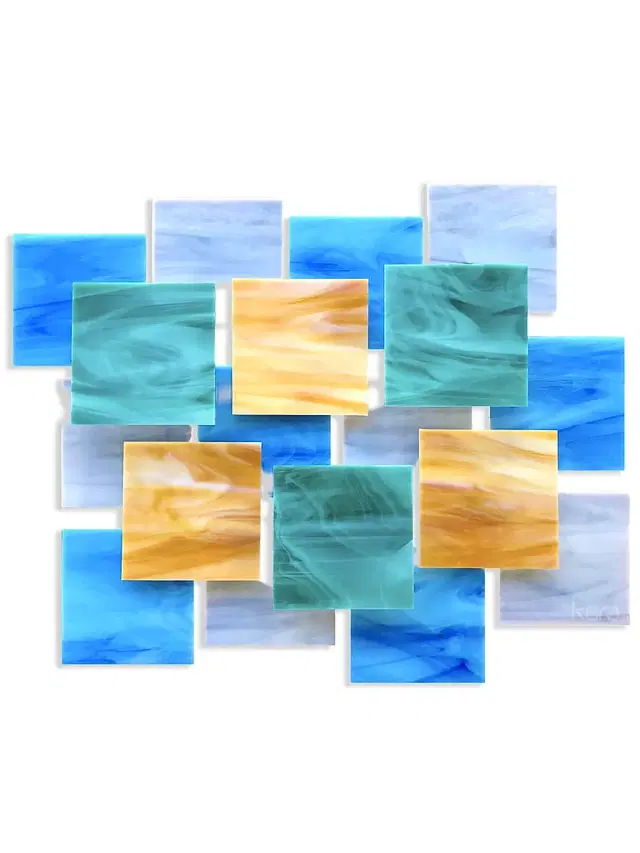 Karo Studios Enchanted Sunset Glass Wall Sculpture