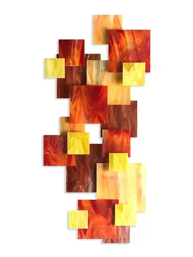 Karo Studios Sunset Vertical Glass Wall Sculpture | Thumbnail 1 Karo Studios Sunset Vertical Glass Wall Sculpture | Thumbnail 1
