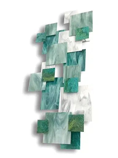 Karo Studios Sunset Vertical Glass Wall Sculpture | Thumbnail 3 Karo Studios Sunset Vertical Glass Wall Sculpture | Thumbnail 3
