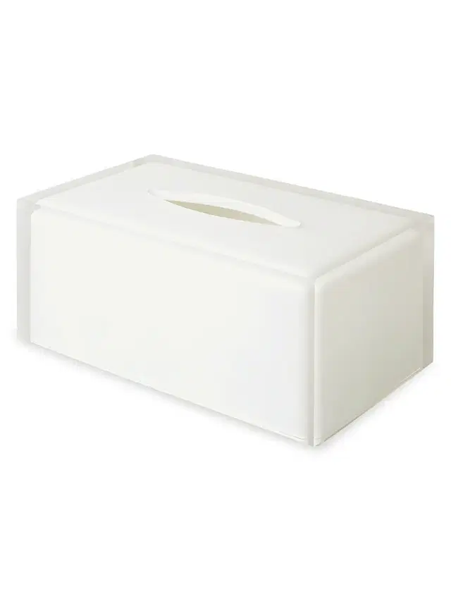 Jonathan Adler Hollywood Long Tissue Box - White