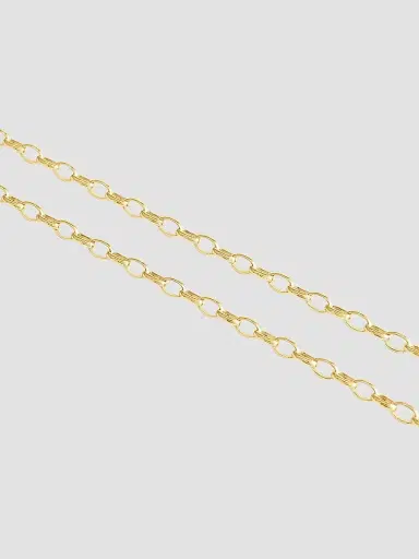 Anabel Aram Women's 18K-Gold-Plated Oval-Link Chain Necklace - Gold | Thumbnail 3