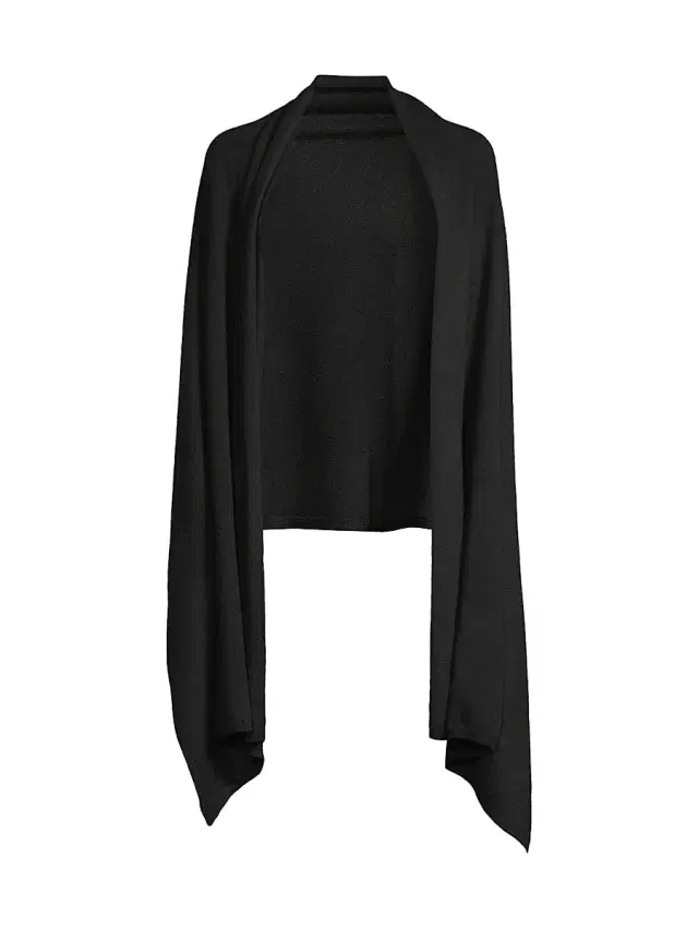 Sofia Cashmere Women's Cashmere Knit Wrap - Black