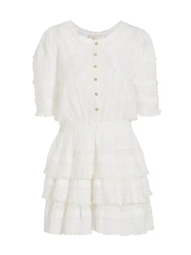 Women's Quincy Embroidered Lace Minidress - White