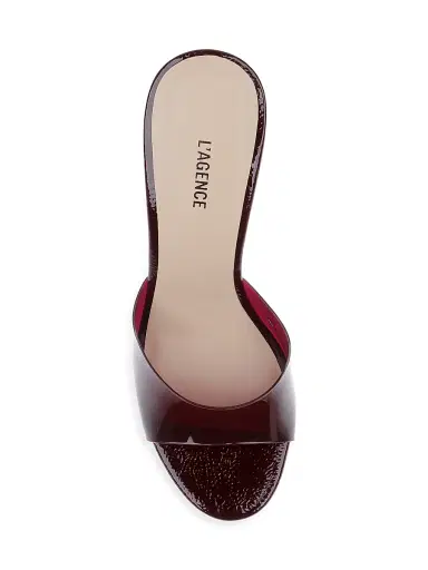 L'Agence Women's Avery 100MM Curved-Heel Sandals - Wine - Size 8 | Thumbnail 5 L'Agence Women's Avery 100MM Curved-Heel Sandals - Wine - Size 8 | Thumbnail 5