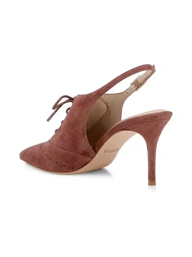 L'Agence Women's Shreya 80MM Suede Slingback Pumps - Hazel Suede - Size 10 | Thumbnail 3 L'Agence Women's Shreya 80MM Suede Slingback Pumps - Hazel Suede - Size 10 | Thumbnail 3