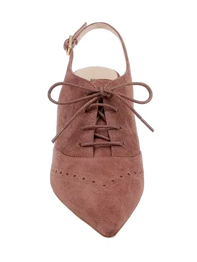 L'Agence Women's Shreya 80MM Suede Slingback Pumps - Hazel Suede - Size 10 | Thumbnail 4 L'Agence Women's Shreya 80MM Suede Slingback Pumps - Hazel Suede - Size 10 | Thumbnail 4